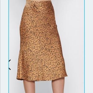 SOLD Silk midi skirt